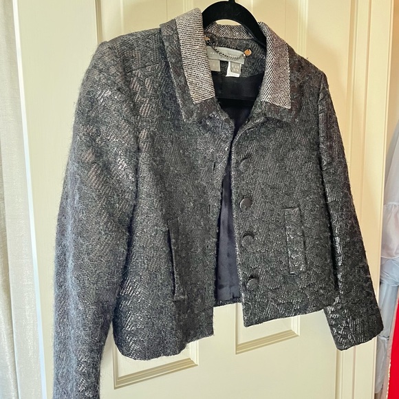 Proenza Schouler metallic gray cropped jacket - Picture 10 of 14